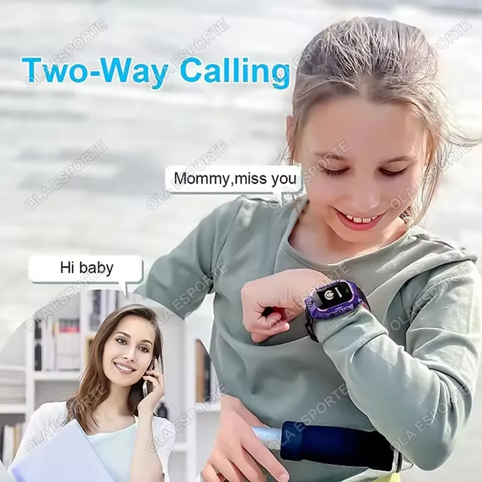 2025 New Kids Smart Watch SOS LBS Location Camera 2G Sim Card Call IP67 Waterproof GPS Location Child Smartwatch Boy Girl Gift 5