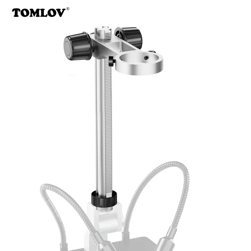 TOMLOV Digital Microscope Stand BR01 Universal Adjustable Holder Desktop Support Bracket for Max 1.38" Diameter Microscopio microscope arm stand,video microscope stand