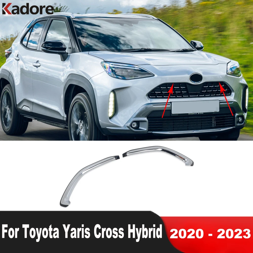 Front Center Grille Grills Cover Trim For Toyota Yaris Cross Hybrid ...