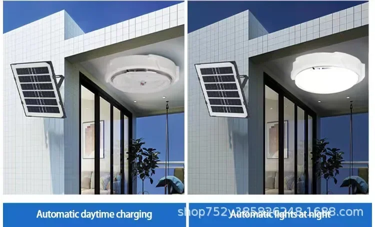 Description Picture 3 of item2024 Solar lights Indoor Home Top Ceiling House Outdoor Garden pandent light Panel Lamp Fixture For Corridor Garden Living Room