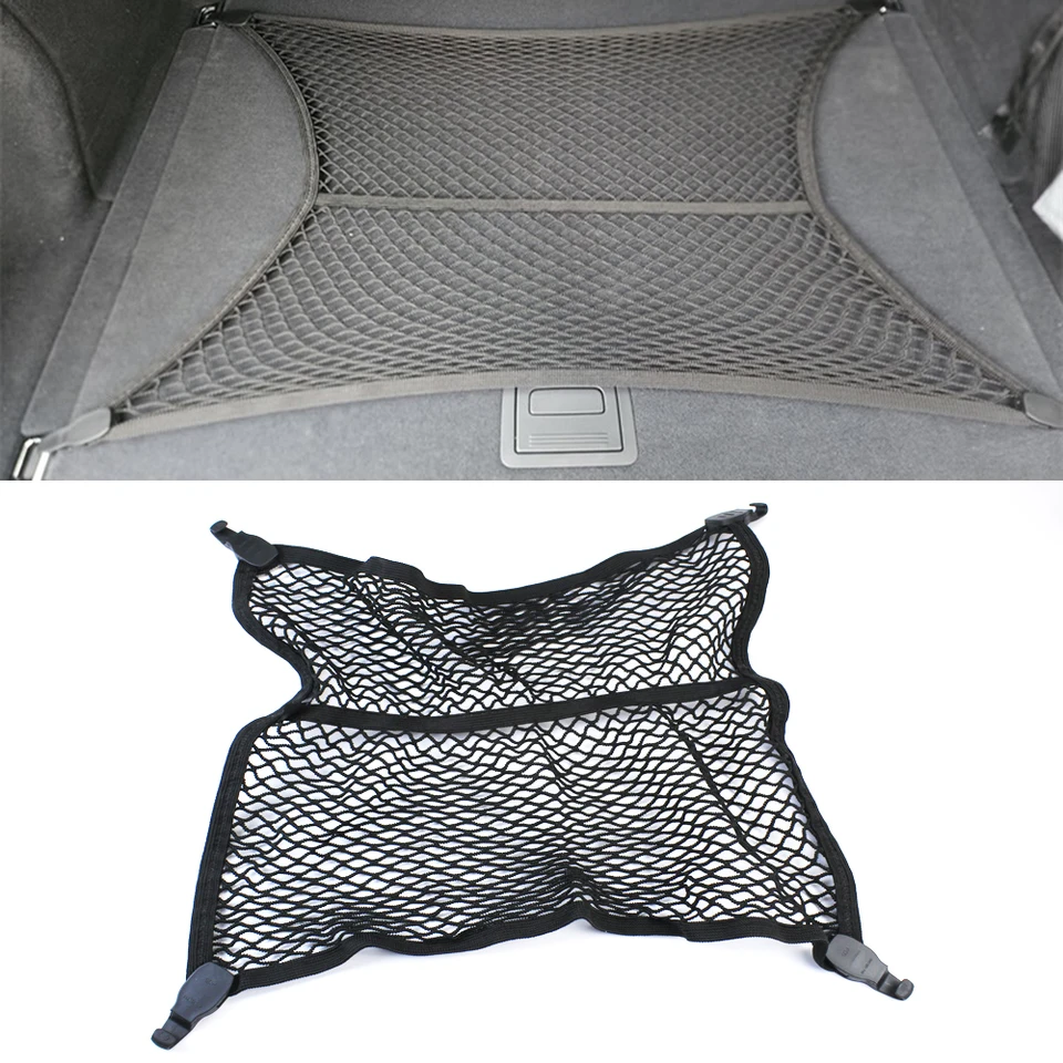 Car Trunk Cargo Net Holder For Audi Q3 Q5 Q7 A3 A4 A5 A6 A7 A8 TT - Black Nylon