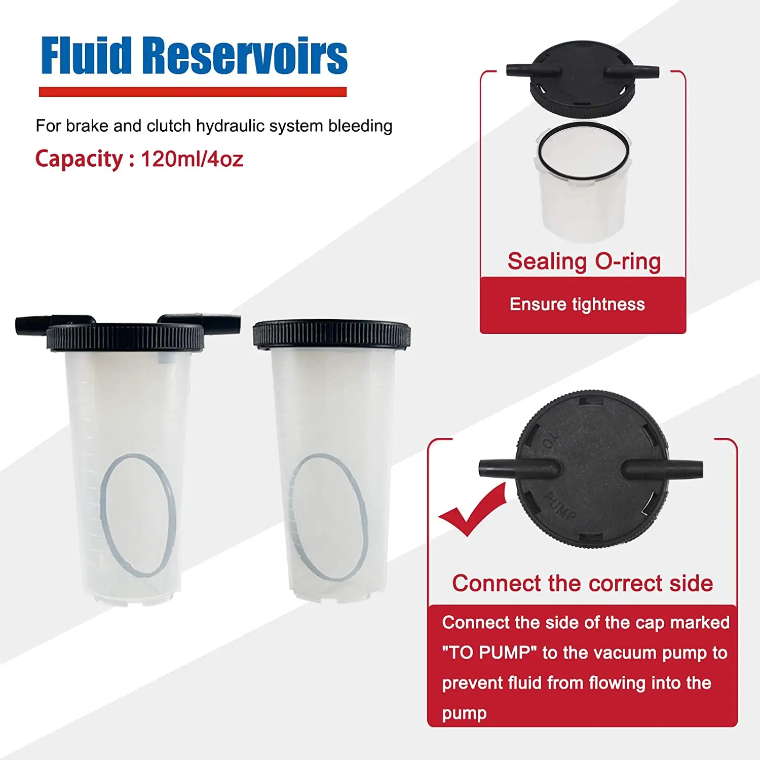 Hand Held Vacuum Pump Brake Bleeder Set Clutch Fluid Bleed tester Tool Kit Oil Change Power Steering Fluid Bleeding Tool Kit 3