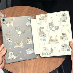 Adorable Cat Design Tablet Case Cover for Pro 12.9 2018-2020 (STPUSM-PD7910)