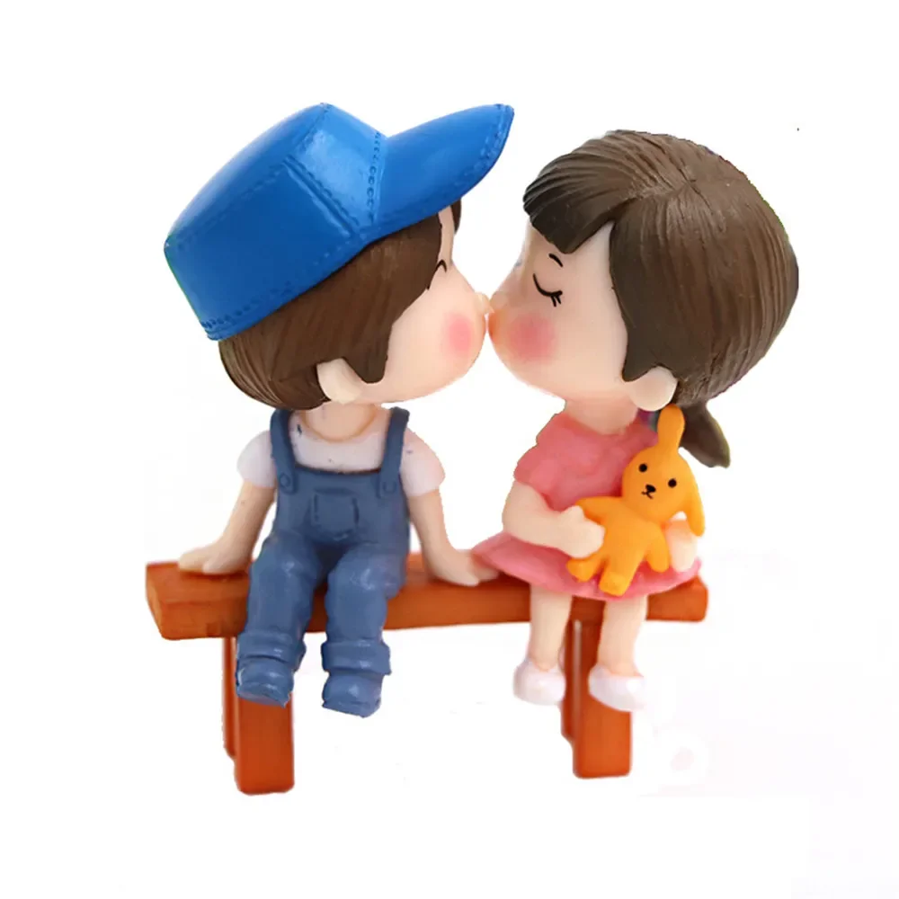 Miniature Couple Ornament Miniature Figurines Resin Ornaments Resin Crafts Ornament Crafts Miniature Ornament Desk Decor 1set Cartoon Lovely Couple Chair Resin Figurines Miniatures Fairy Garden Home Decor Desk Garden Decorative Craft