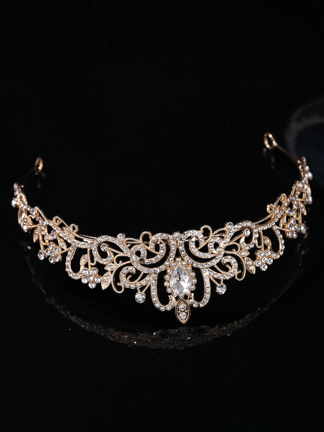 Prinzessin Strass Krone Mädchen Kopfschmuck High-End Temperament Haarband für Kinder Leistung und Geburtstag Haar Zubehör – Detail 14