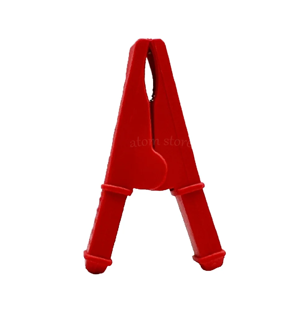 2Pcs 50A Red + Black 75mm Insulated Crocodile Crocodile Car Caravan Van Battery Test Lead Clips Best Promotion Alligator Clips