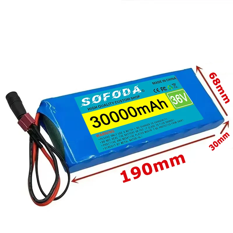 48V 30Ah 🌽 リチウムパック 防水PVC 【アクリル】 充電式 200W-1000W