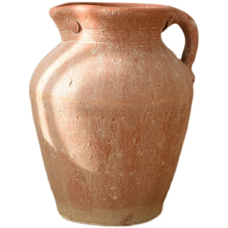 Retro Red Clay Flower Vase 4