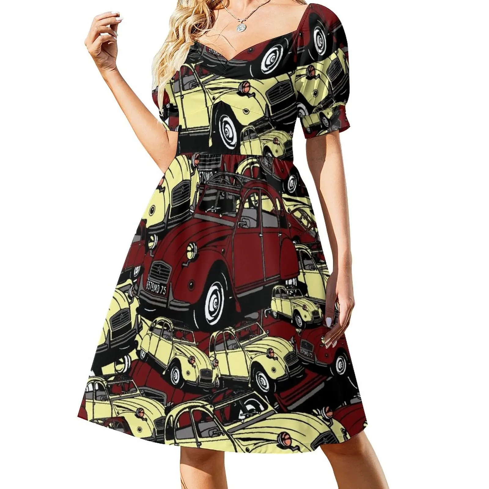 

New Who buys 2cv vintage Citroen, retro car Sleeveless Dress women formal occasion dresses dress for women