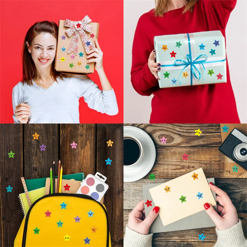 어린이용 별 스티커, 해피 페이스 학생 보상 차트, 행동 라벨, 스마일 스티커, DIY 공예, 학교 사무용품, 750-3000 개