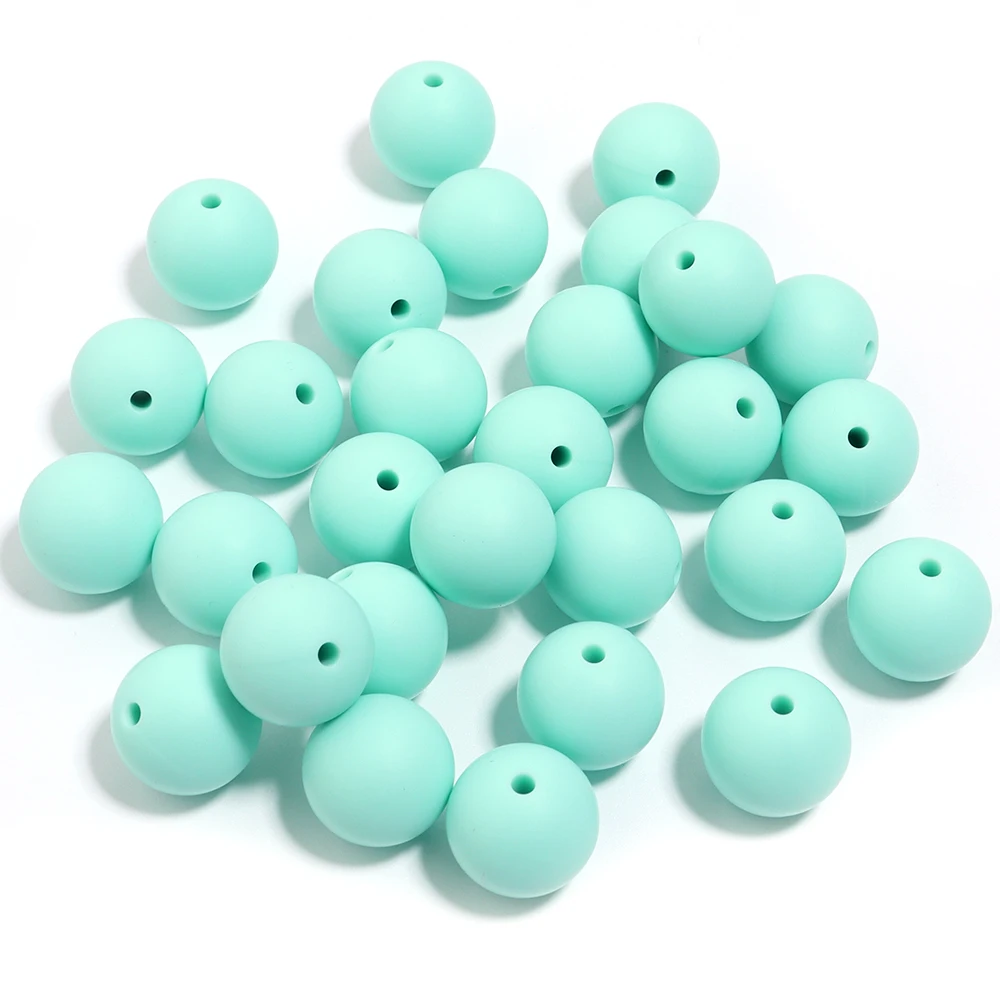 Vibrant Multicolor Silicone Beads for DIY Jewelry & Accessories - 20 Pieces