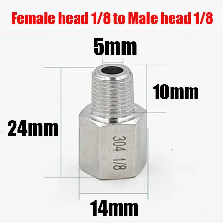 SCI Acciaio Nipplo/Raccordo Filettato Tubo Raccordo,3.8cm Esterno X 6