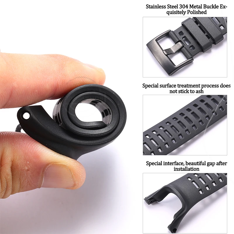 Silicone Outdoor Sports Waterproof Watch Band