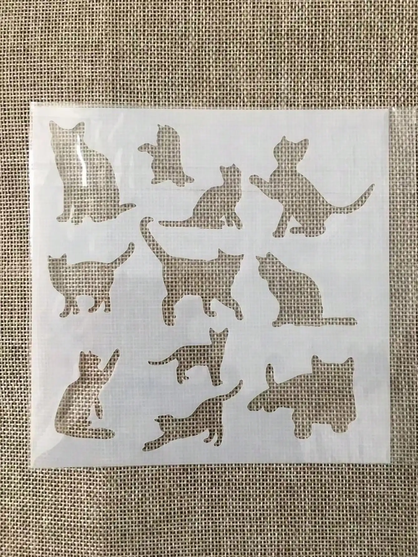 

13cm Many Cats DIY Layering Stencils Wall Painting Scrapbook Coloring Embossing Album Decorative Template