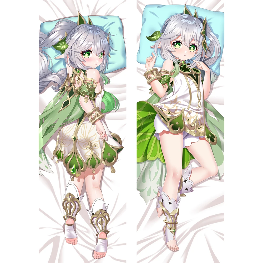 

Genshin Impact Nahida Anime Waifu Pillowcase 2-Side Print Pillow Case Hugging Body Cartoon Cushion Cover Xmas Otaku Gift Prop