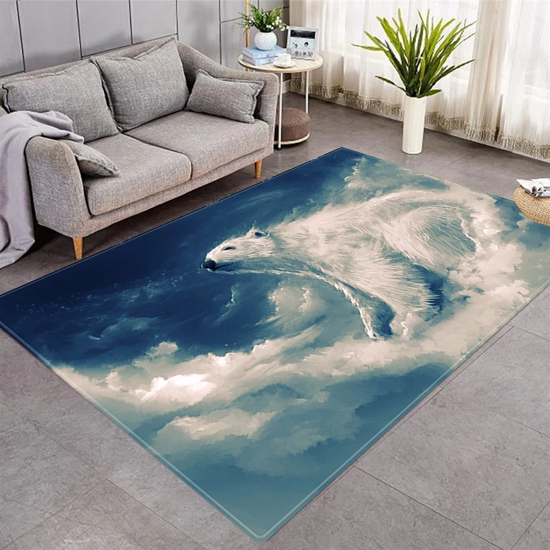

Rugs and Carpets for Home Living Room 3D Animal Tiger Non-Slip Carpets Washable Rugs Bedroom Decor Alfombras Dormitorio