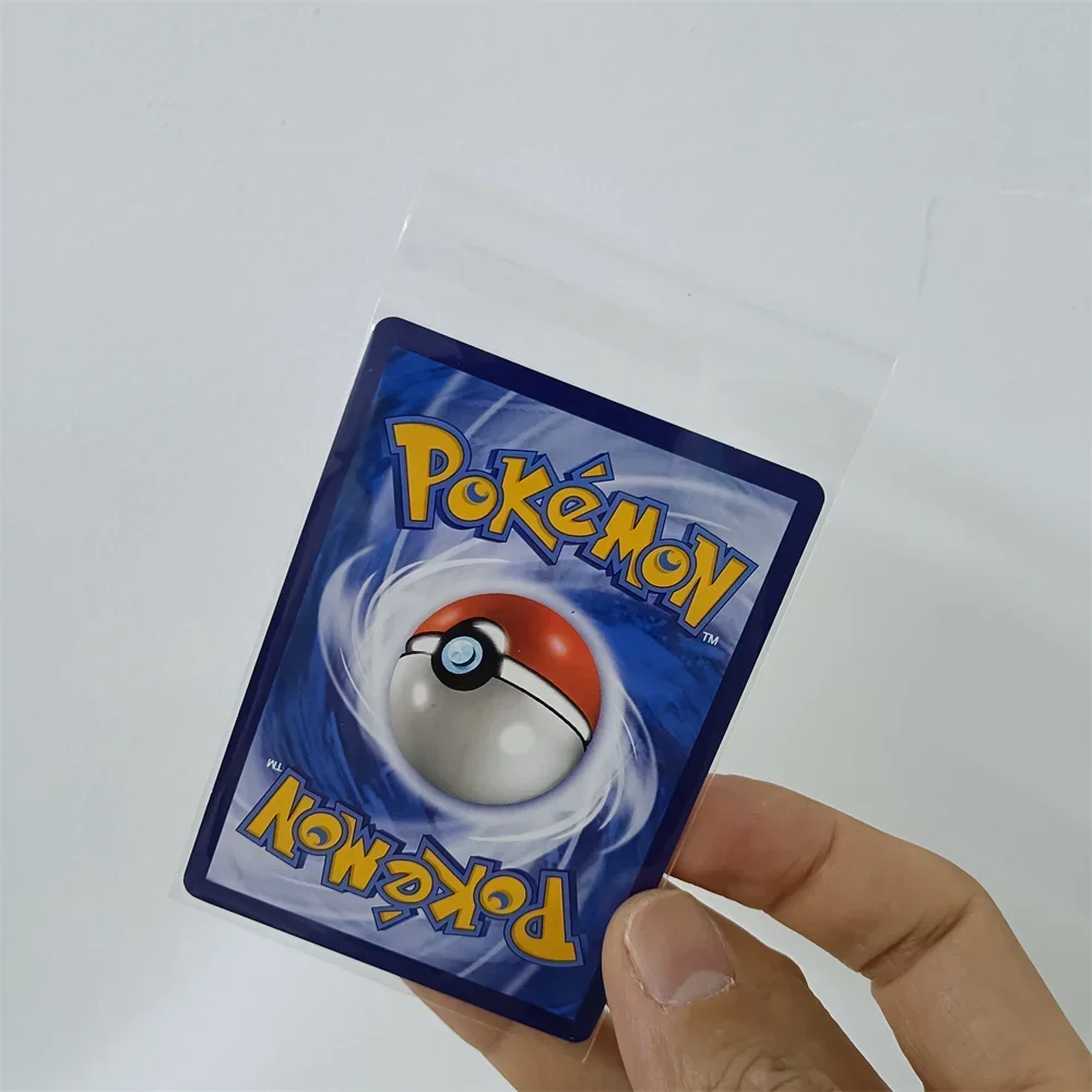 100pcs 65x90mm Transparent Card Sleeves for MTG TCG PTCG Card Protectors for Baseball Football Board Games