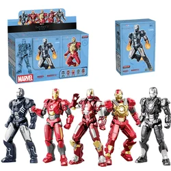 Iron Man Building Blocks DIY Action Figure Toy Set - Boxed (MK15 - MK19 5PCS)