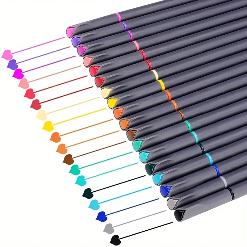 Art Marker Pens 12/24/36/48 Art Colored Pens Fine Point Markers Fine Tip Drawing Pens Fineliner Pen Journaling Writing Note Art Office