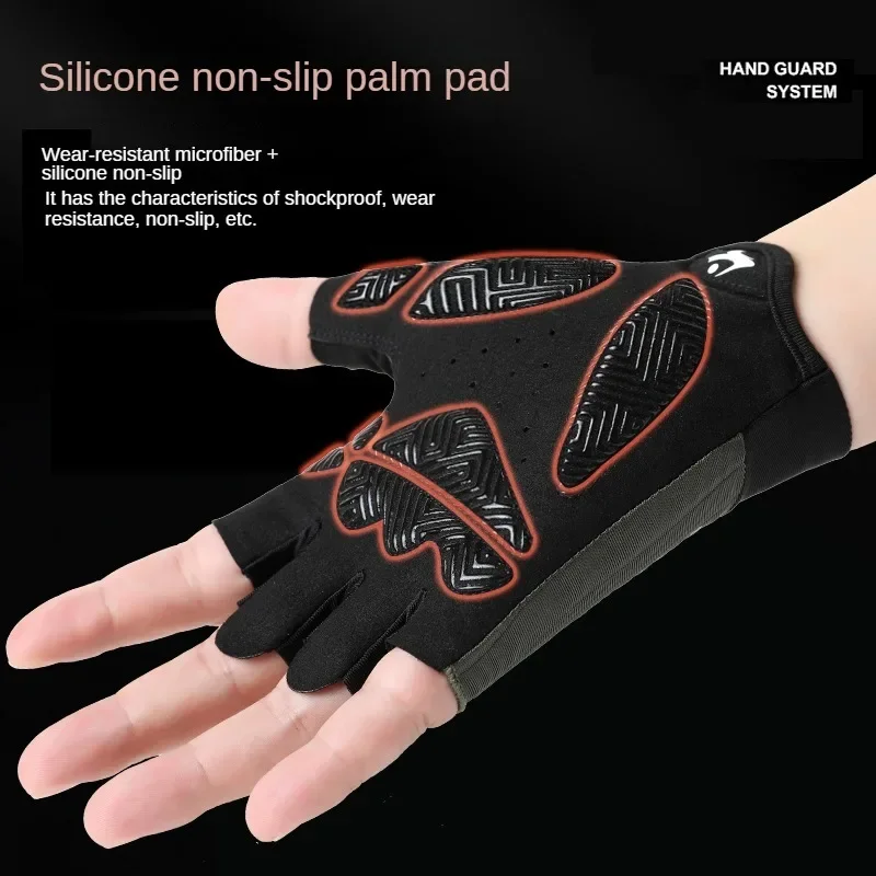 Breathable Anti-Slip Cycling Fingerless Gloves for Men And Women Professional Gym Fitness Half Finger Summer Fishing Bike