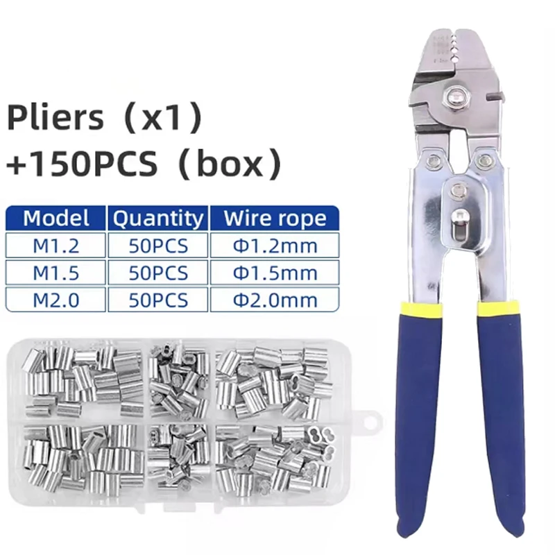 Kit D'outils De Sertissage De Câble Métallique, Manchon De