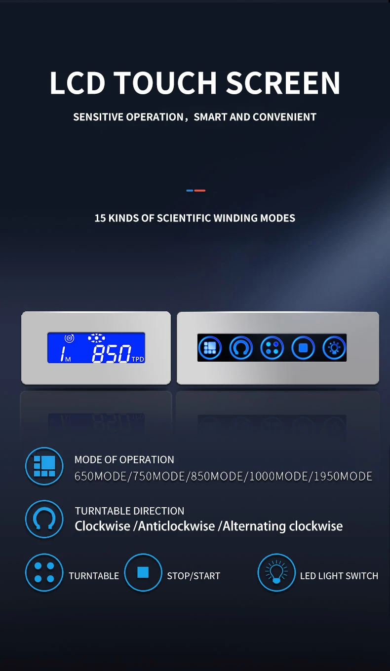 Luxury 24-30 Slot Automatic Watch Winder Safe Box with Fingerprint Lock, Touch Screen, ... - SKU LAWW0927 - UGI Packaging