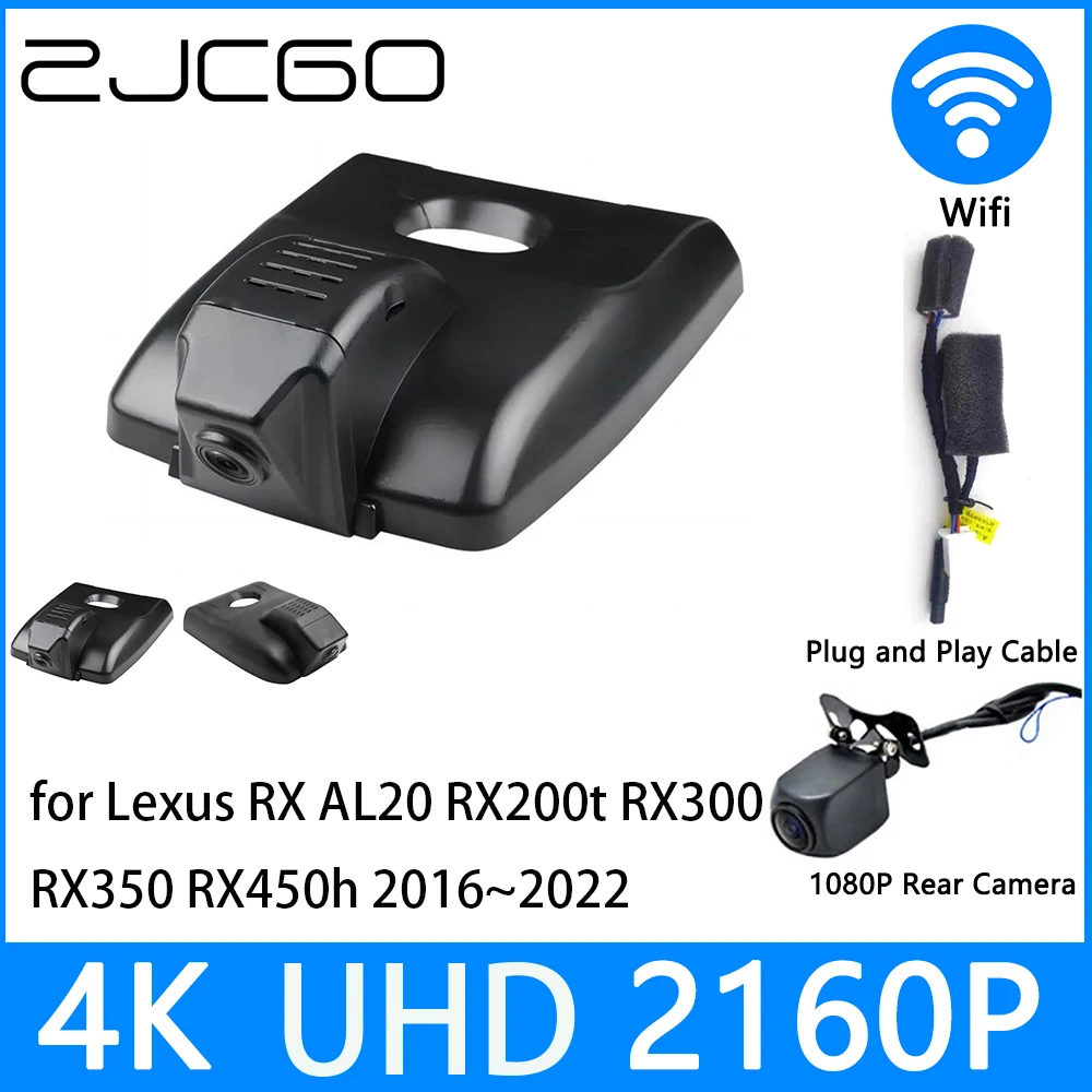 

ZJCGO Dash Cam 4K UHD 2160P Car Video Recorder DVR Night Vision for Lexus RX AL20 RX200t RX300 RX350 RX450h 2016~2022
