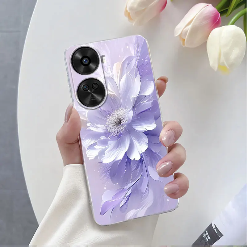 Luxury Floral Clear Silicone Protective Phone Case