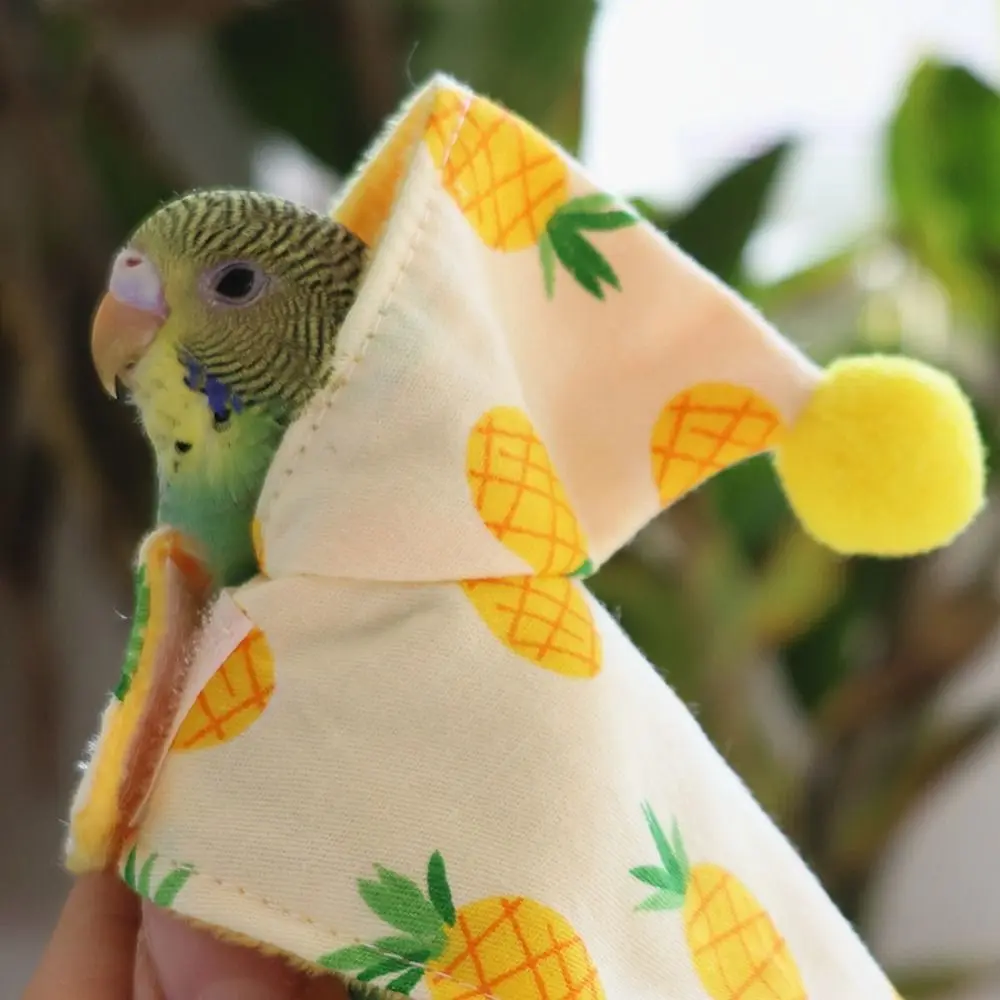 Bird Costume Parrot Dress Up Cartoon Bird Cloak Anti-Lick Soft Pet Bird Cape Anti-Bite Comfortable Parrot Warm Clothes Christmas
