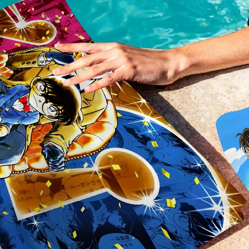 Detective Conan Cartoon Microfiber Beach Towel Absorbent Quick dry Soft Yoga Swimming Resort Mountain Climbing Towel 3