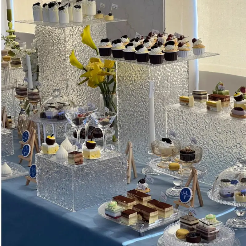 Rehausseurs De Buffet, Rehausseurs D'aliments Pour Table De Buffet, Présentoir Sur Pied Pour