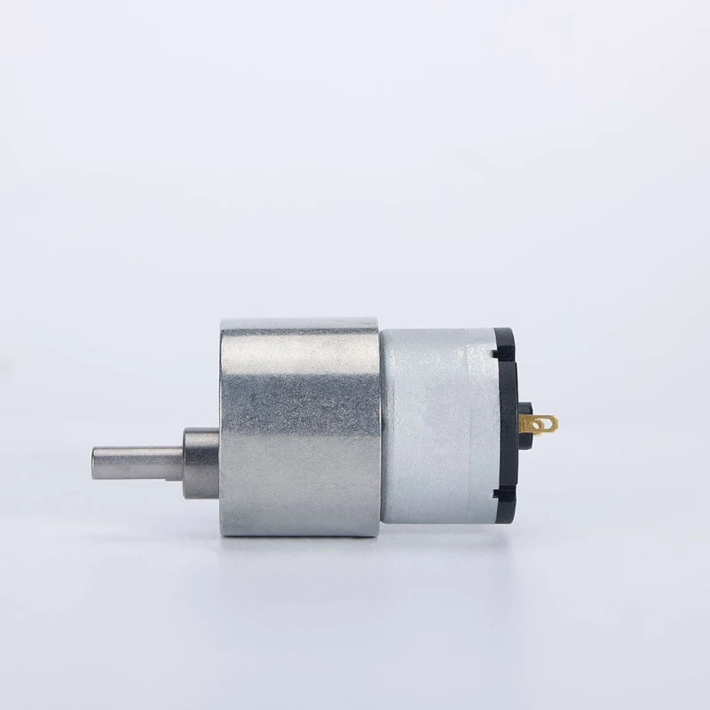 6V/12V/24V High Torque Electric Micro Speed Reduction Geared Motor 7RPM to 960RPM Eccentric Output Shaft JGB37-520