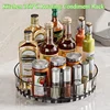 360° Rotating Seasoning Storage Rack Cosmetics Snack Food Organizing Turntable Kitchen Seasoning Bottle storage Rack Fruit Tray 1