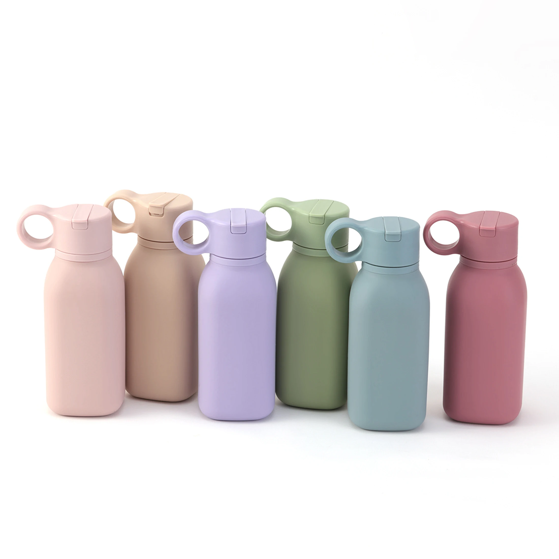 Color Kids 1PCS Silicone Baby Training Cup Flip Top Leakproof Sippy Cup For Infant Feeding Outdoor Sports Travel Baby Stuff