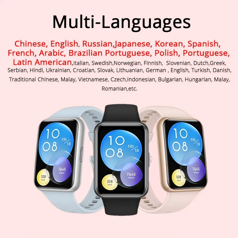 화웨이 워치 FIT 2 1.74 인치 풀뷰 AMOLED 디스플레이, 블루투스 통화, 긴 수명 배터리, Fit 2 지원 스피커, 신제품