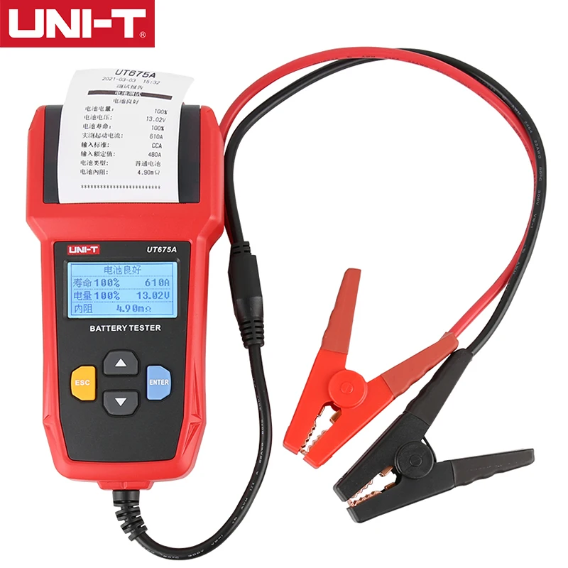 UNITAutoBatteryTester12V24V402000CCABatterySystemDetector