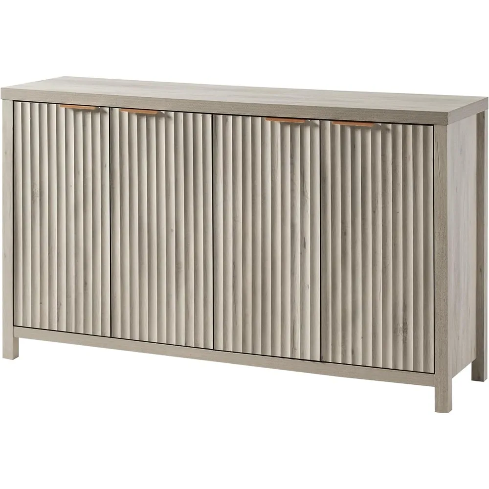 Storage Cabinet Sideboard Large Buffet with Adjustable Shelves, Multifunctional Accent Cabinet Console