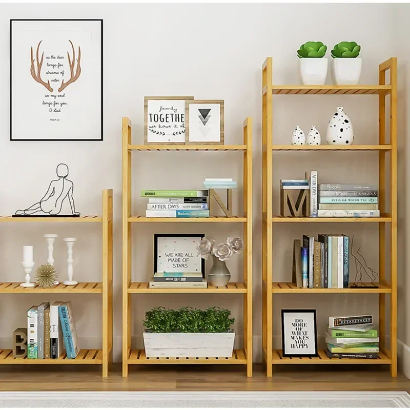 

Shelf Organizer Bamboo Bathroom Accessories Multifunctional Bathroom Storage Thickening Display Stand Layer Height Adjustment