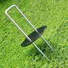 100/10pcs Plastic Gaskets for U-shaped Nail Garden Staples Pegs Gasket Landscaping Ground Covering Tubing Film Fixed Peg Pads 2