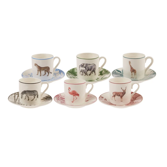 SET DE 6 TASSES A CAFÉ 80ML