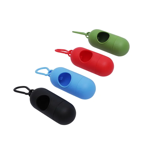 Portable Dog Poop Bags Dispenser Trash Sack Case Carrier Outdoor Garbage Storag Box for Cat Puppy Pet Waste Bag Holder Supplies 2