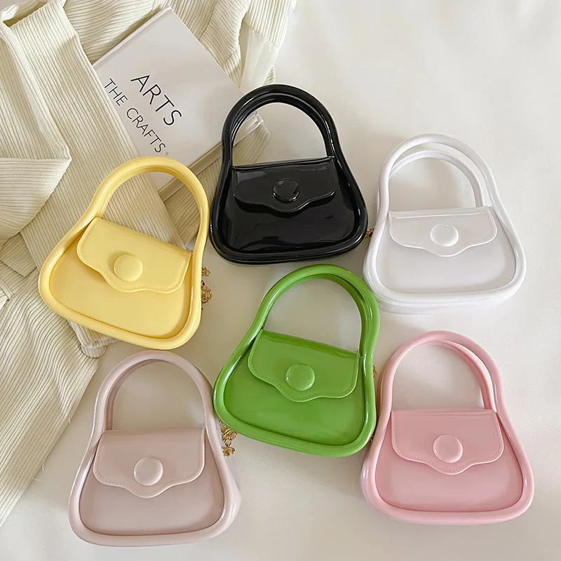 

Macaron Jelly Bag Gift Bag Small and Exquisite Chain Bag Mini Xiaolongbao Handheld One Shoulder Crossbody Bag