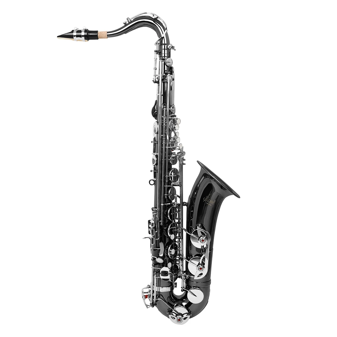 Heiß verkaufendes schwarzes silbernes Saxophon bb Tenors axophon Messing Musik instrument Professional mit Etui Bürstens ch neider Reinigungs set – Detail 7