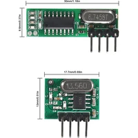 433mhz Wireless RF Transmitter and Receiver with Antenna Ask Remote Control Module DIY Kit for Arduino 3
