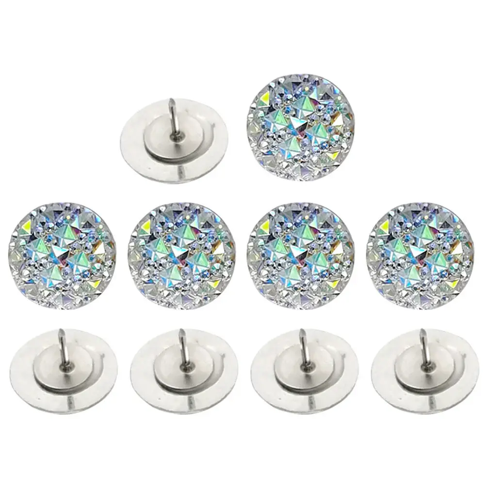 10Pcs 크리 에이 티브 디자인 라인스톤 압정 섬세한 작은 압정 다용도 용품 책상 액세서리