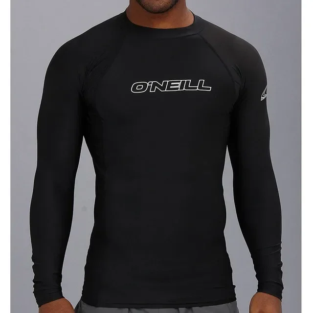 Men's Surfing T-shirt Sportswear Swimwear Long Sleeved Swimming Top UV Swimming Tight Rash Guard Surfing Swimsuit Rashguard