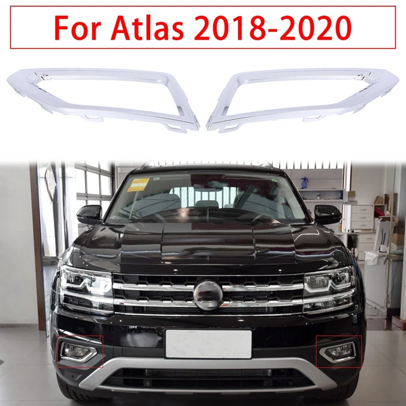 

Для Tiguan 2018-2020, хромированная сменная передняя противотуманная фотолампа, Обложка рамы