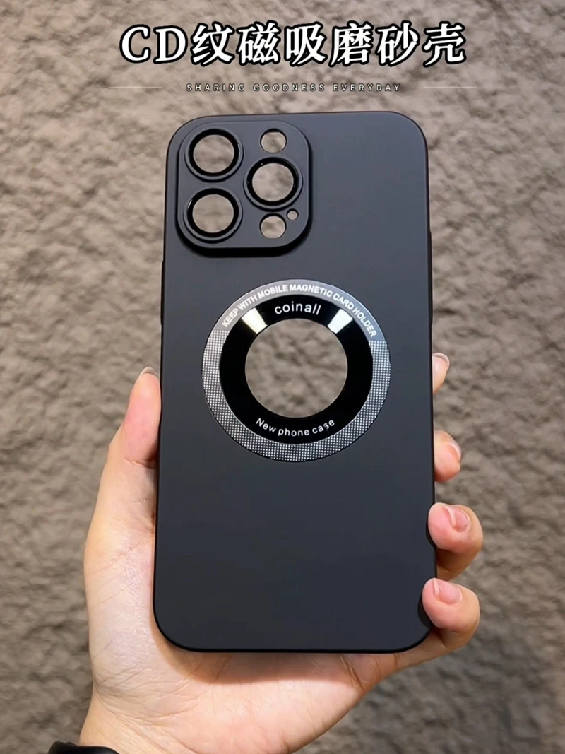 Luxury Magsafe Wireless Charge Phone Case For iPhone16 15 14 13 12 11 ProMax Plus Magnetic Bumper Matte Hard PC Shockproof Cover