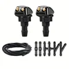 Car Universal Auto Windshield Washer Hose Wiper Blade Pipe Jet Spray Nozzle Water Fluid Tube Joiner Connector Replacement Kit 3