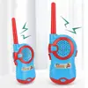 2 Pack Mini Long Range Kids Walkie Talkies Handheld Cartoon Children Toys Activities Easy To Use Two-Way Radios Boys 1